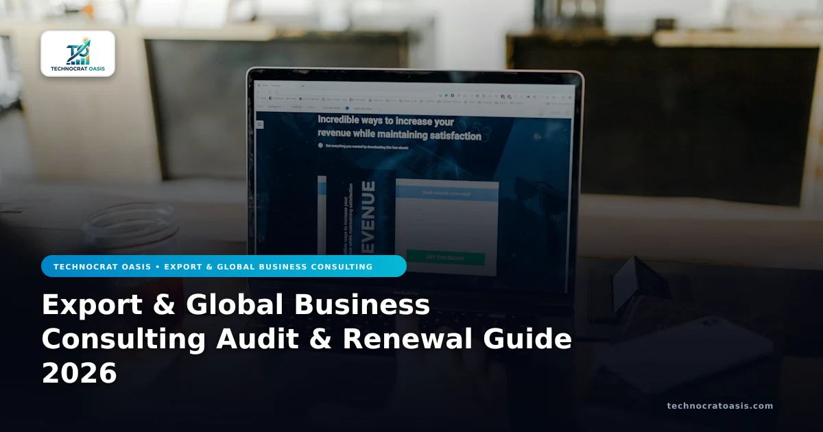 Export & Global Business Consulting Audit & Renewal Guide 2026