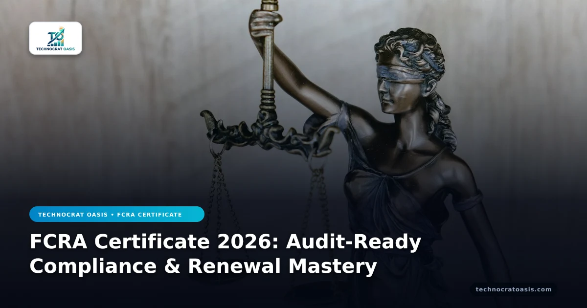 FCRA Certificate 2026: Audit-Ready Compliance & Renewal Mastery