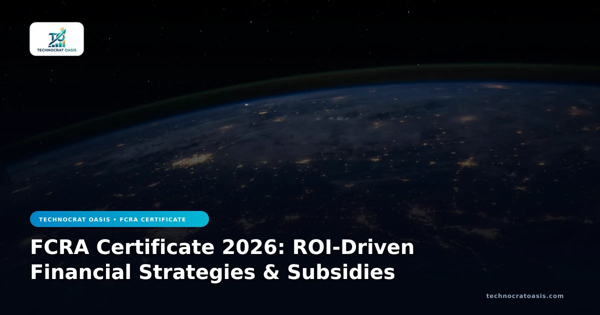 FCRA Certificate 2026: ROI-Driven Financial Strategies & Subsidies