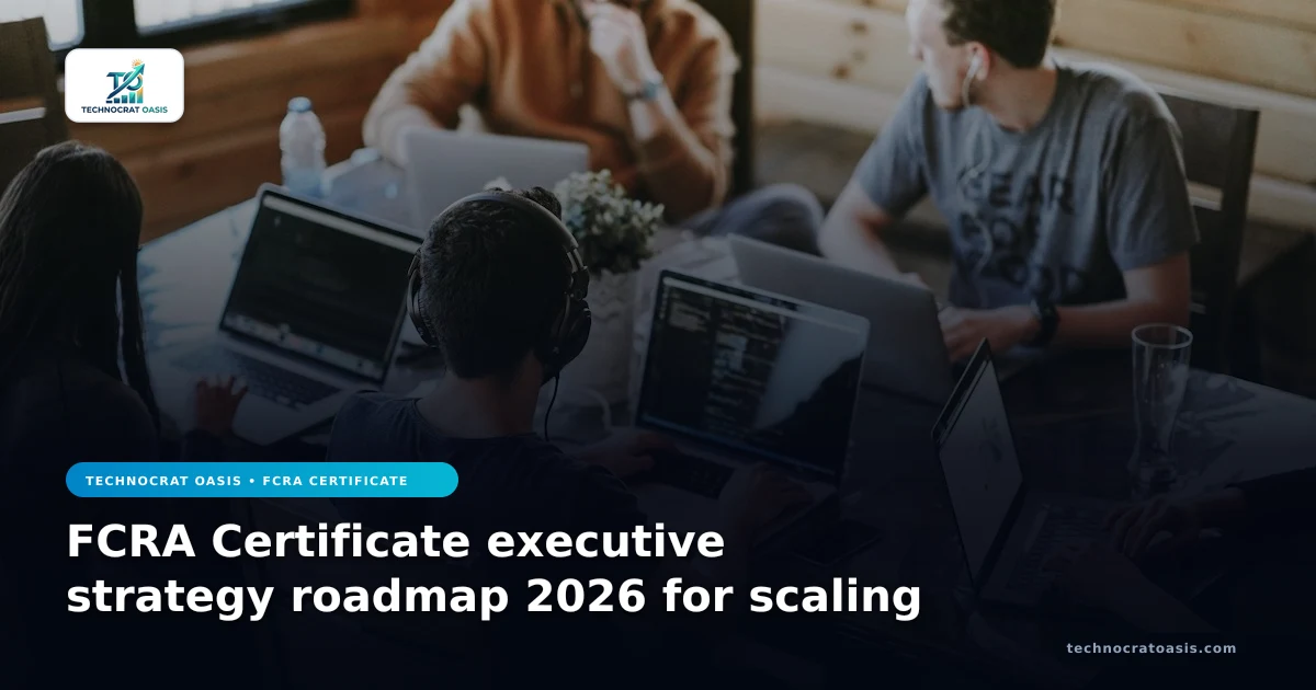 FCRA Certificate executive strategy roadmap 2026 for scaling