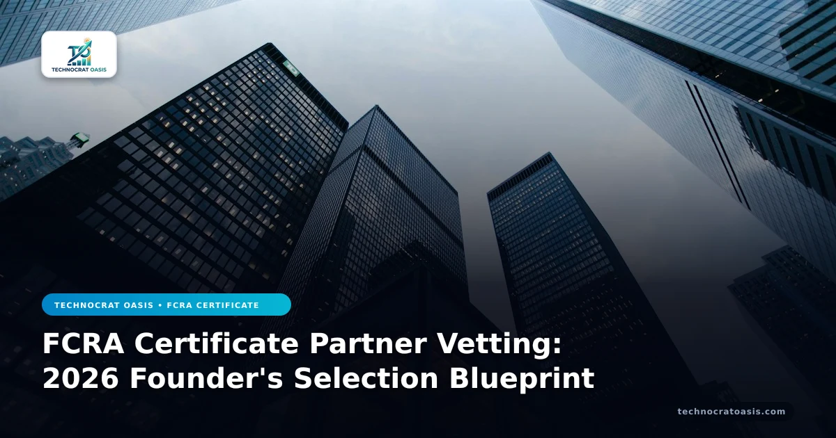 FCRA Certificate Partner Vetting: 2026 Founder's Selection Blueprint