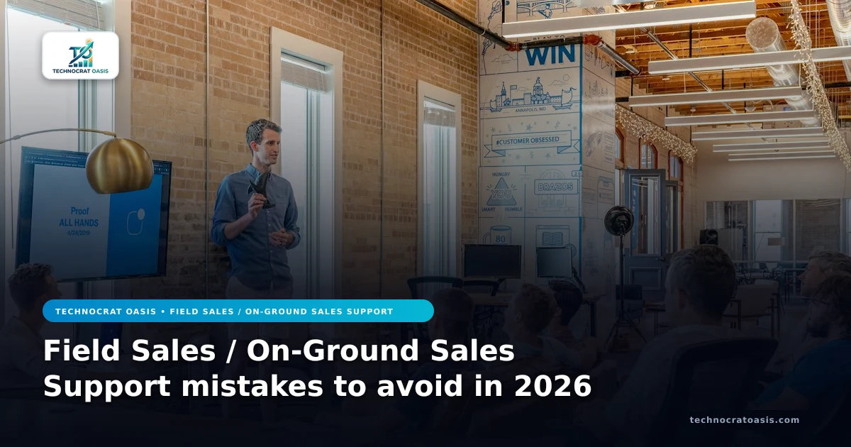 Field Sales / On-Ground Sales Support mistakes to avoid in 2026