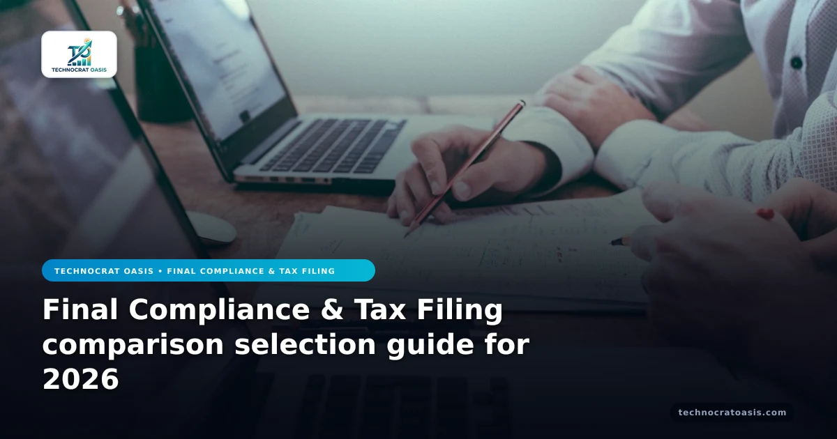 Final Compliance & Tax Filing comparison selection guide for 2026