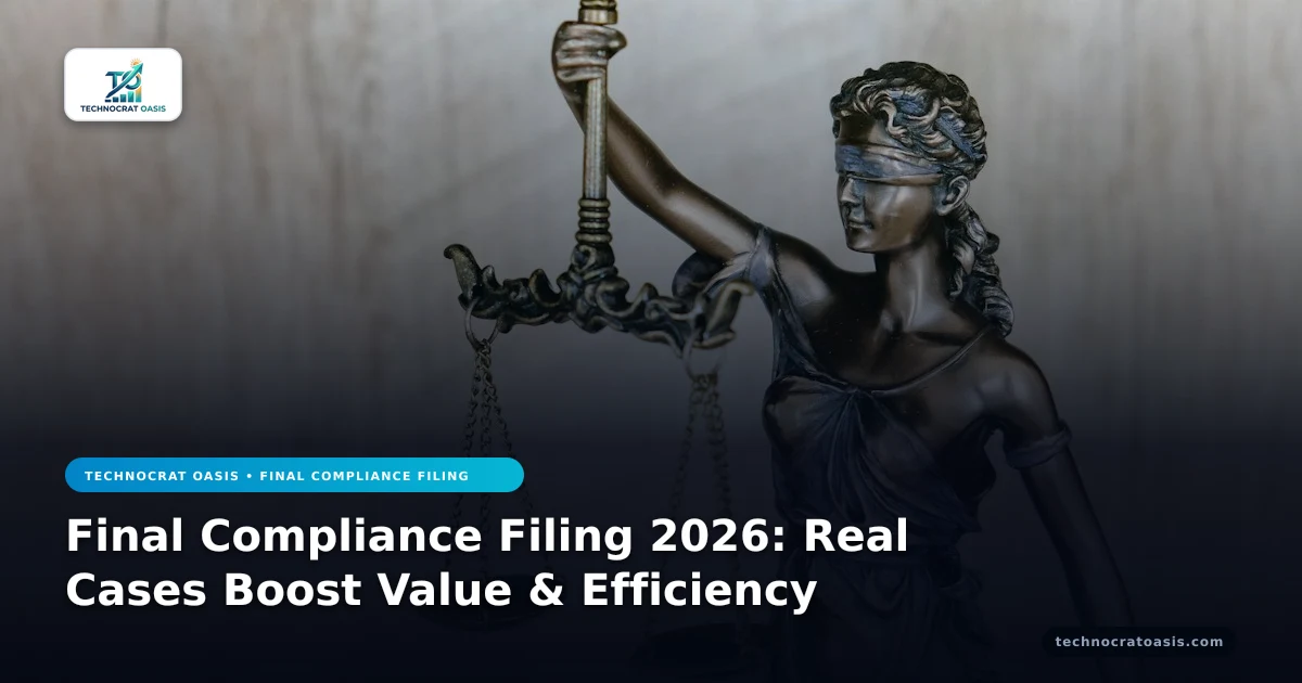 Final Compliance Filing 2026: Real Cases Boost Value & Efficiency