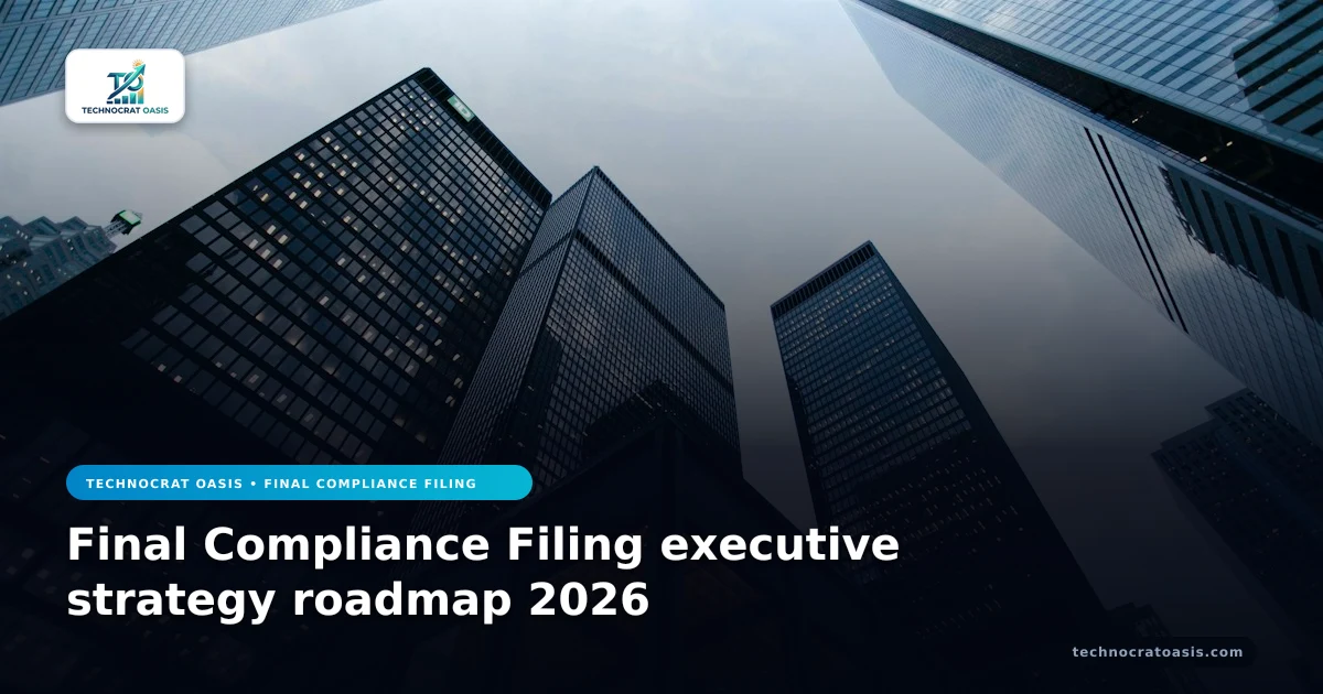 Final Compliance Filing executive strategy roadmap 2026