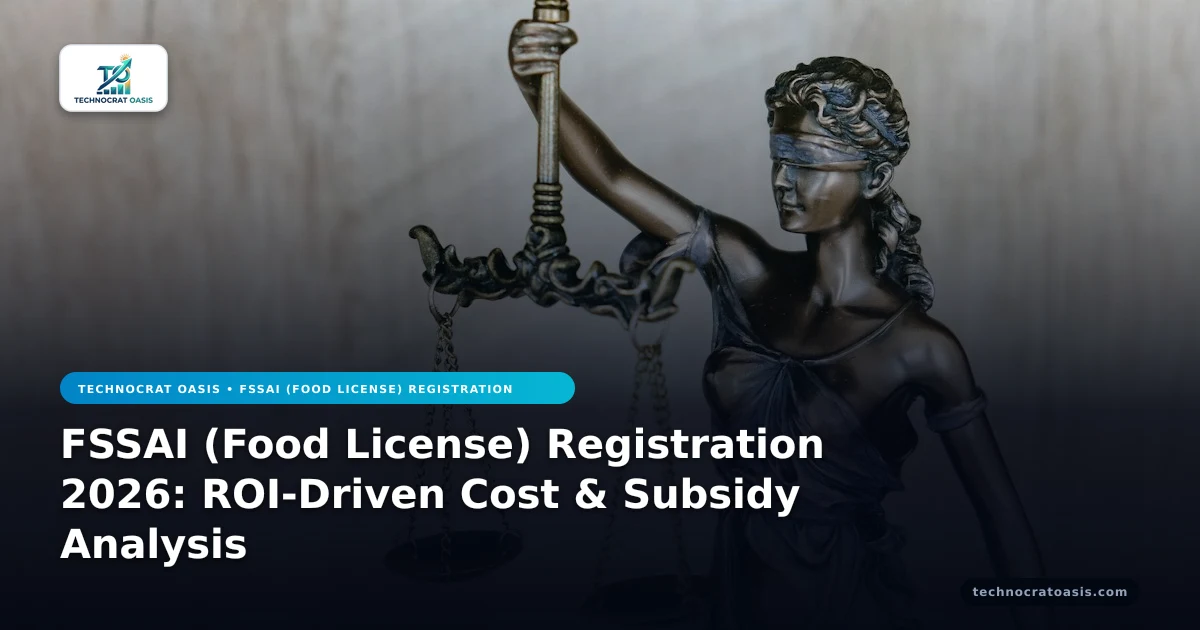 FSSAI (Food License) Registration 2026: ROI-Driven Cost & Subsidy Analysis