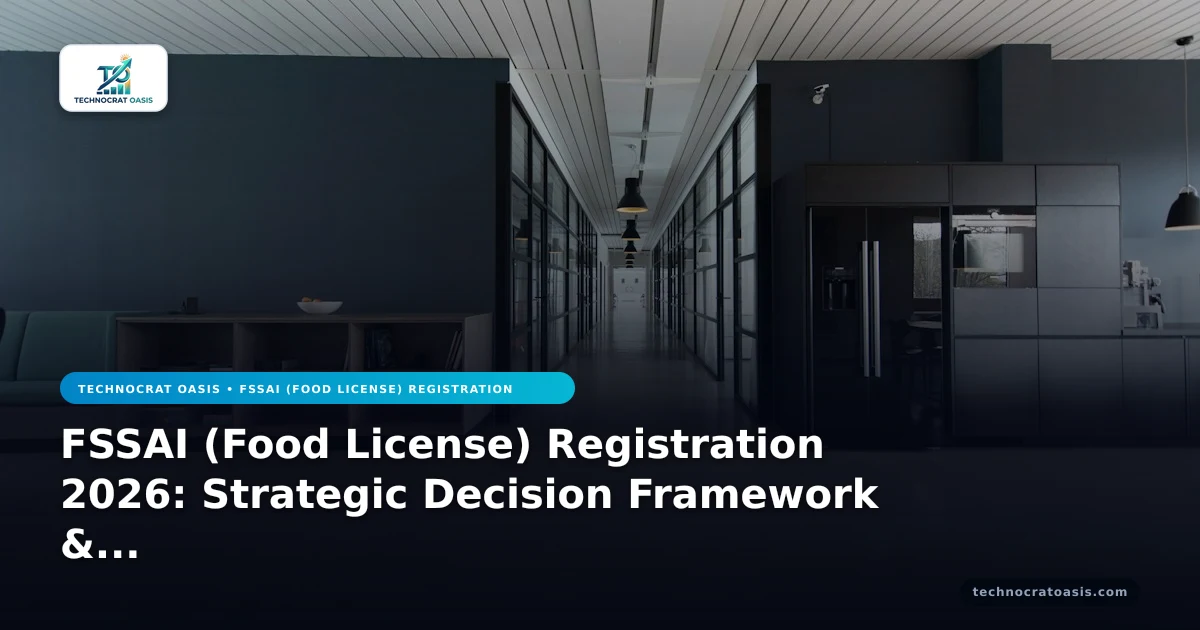 FSSAI (Food License) Registration 2026: Strategic Decision Framework & Comparative Selection Guide