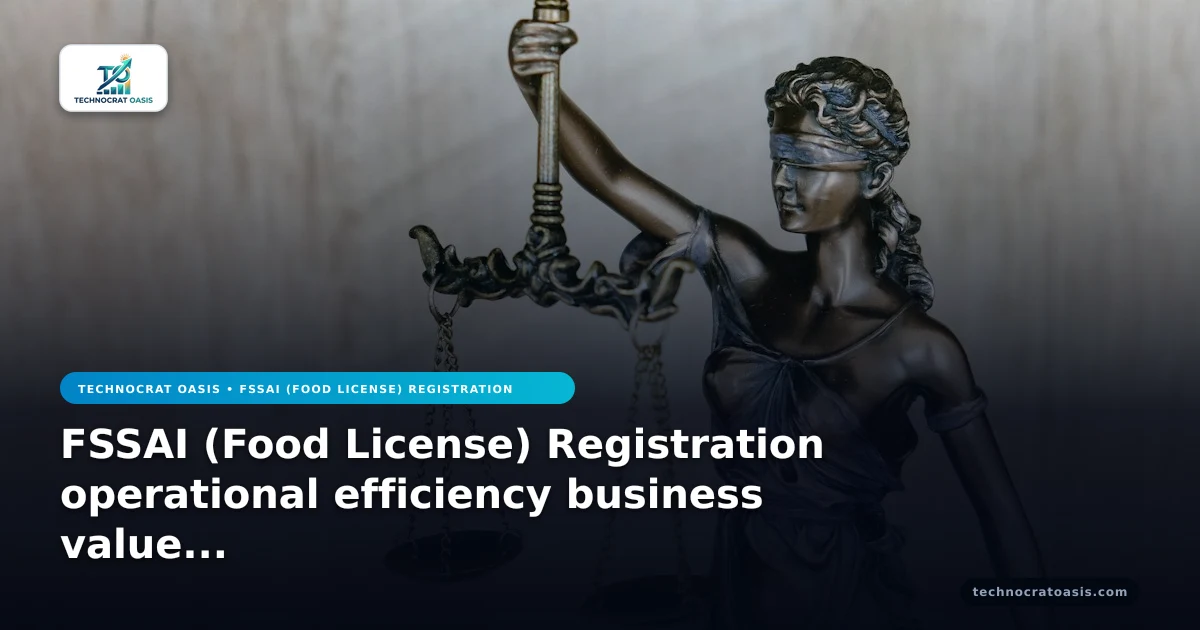 FSSAI (Food License) Registration operational efficiency business value 2026