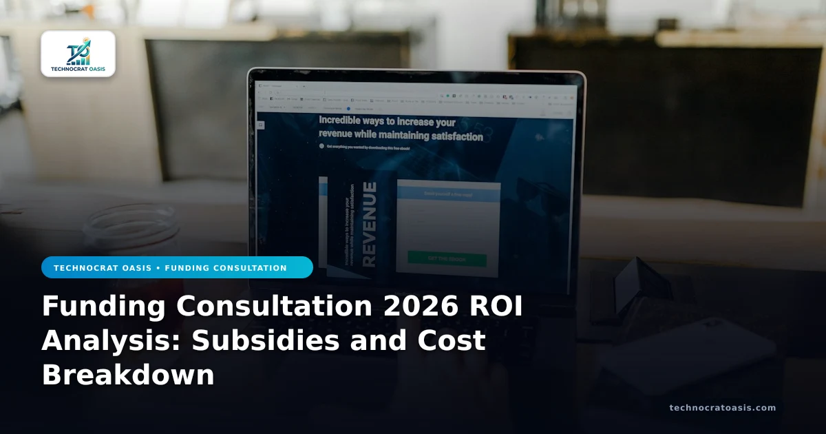 Funding Consultation 2026 ROI Analysis: Subsidies and Cost Breakdown