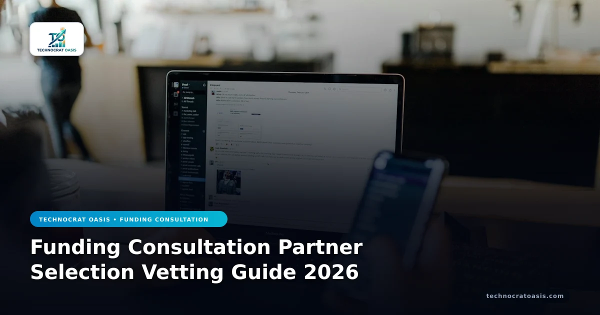 Funding Consultation Partner Selection Vetting Guide 2026