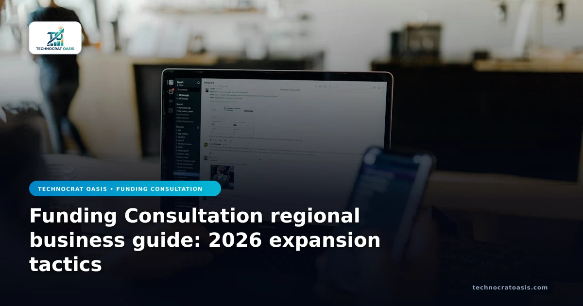 Funding Consultation regional business guide: 2026 expansion tactics