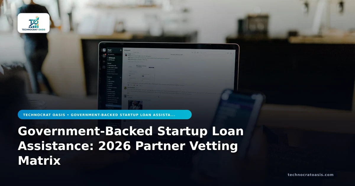 Government-Backed Startup Loan Assistance: 2026 Partner Vetting Matrix