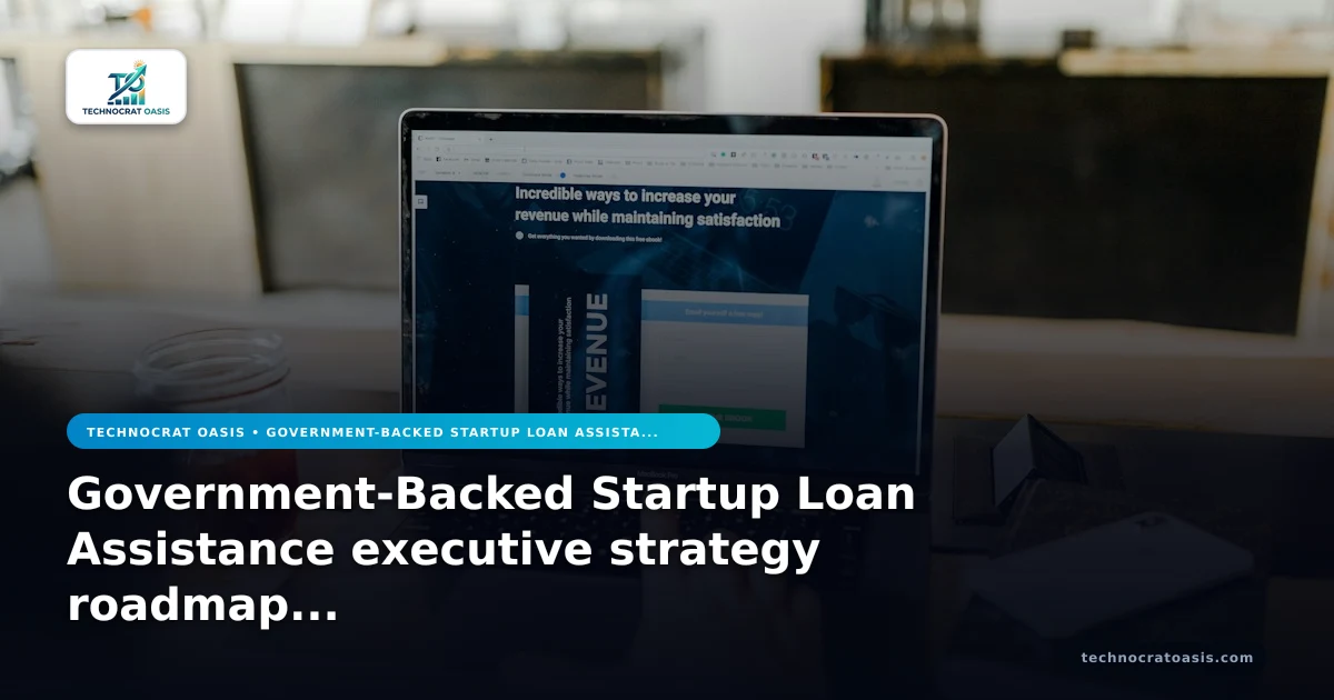 Government-Backed Startup Loan Assistance executive strategy roadmap 2026