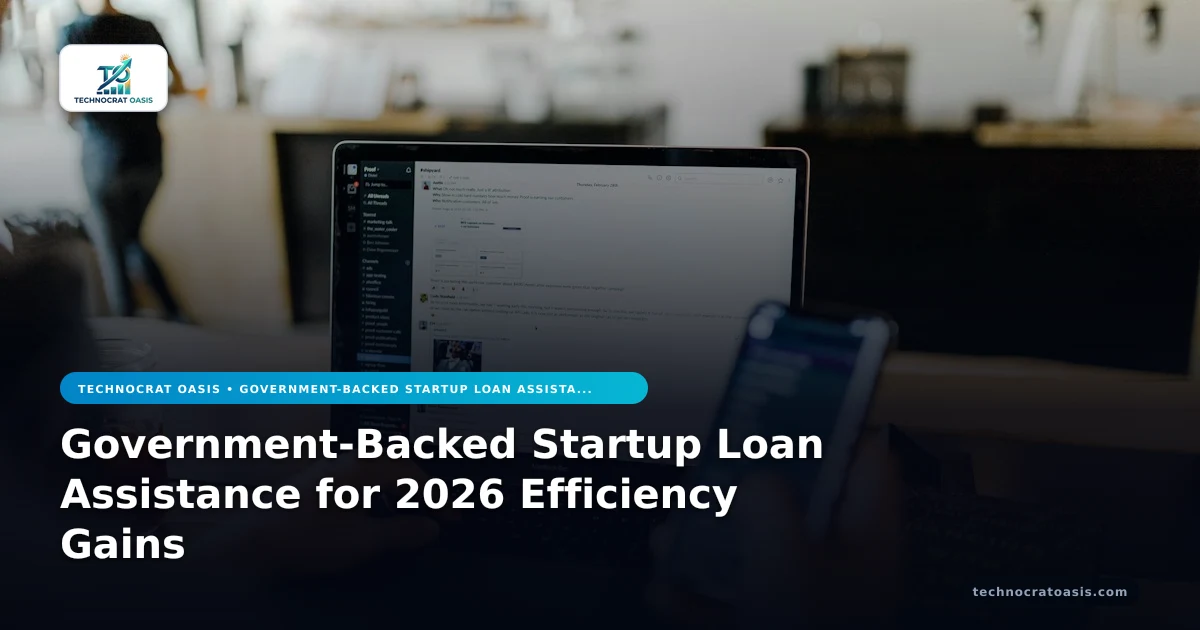 Government-Backed Startup Loan Assistance for 2026 Efficiency Gains