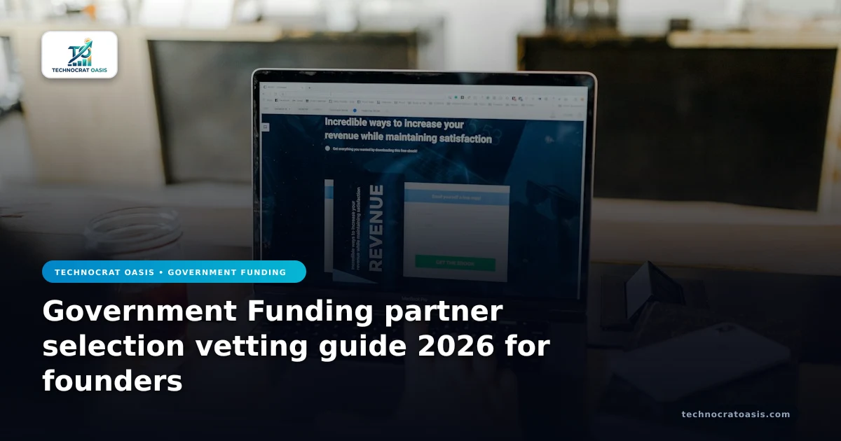 Government Funding partner selection vetting guide 2026 for founders