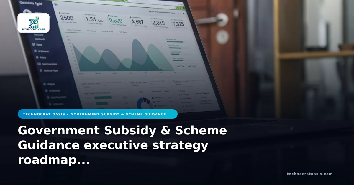 Government Subsidy & Scheme Guidance executive strategy roadmap 2026