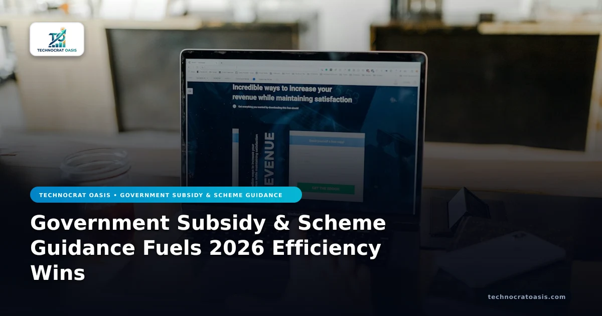 Government Subsidy & Scheme Guidance Fuels 2026 Efficiency Wins