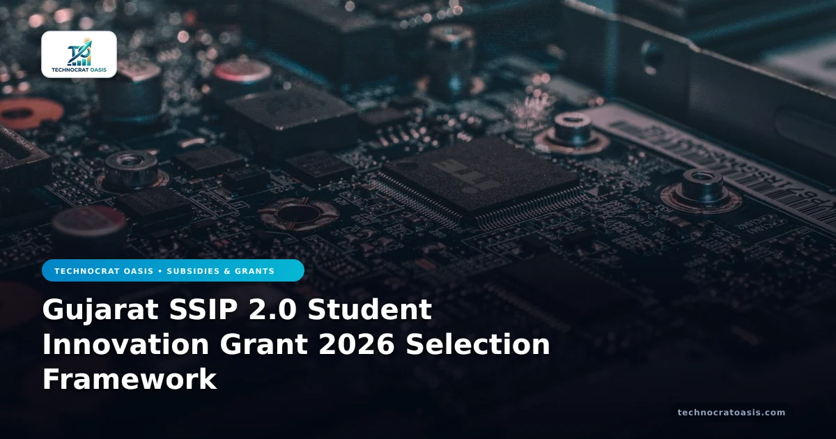 Gujarat SSIP 2.0 Student Innovation Grant 2026 Selection Framework