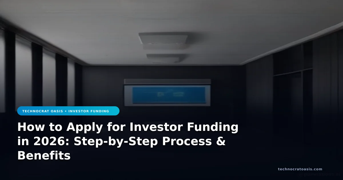 How to Apply for Investor Funding in 2026: Step-by-Step Process & Benefits