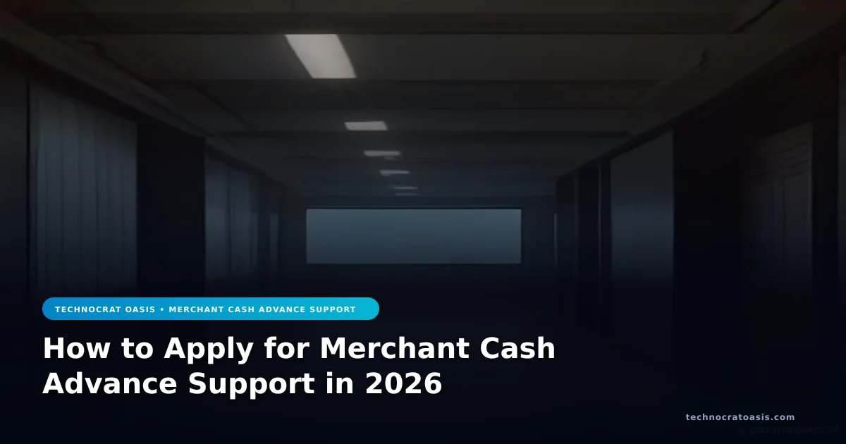 How to Apply for Merchant Cash Advance Support in 2026