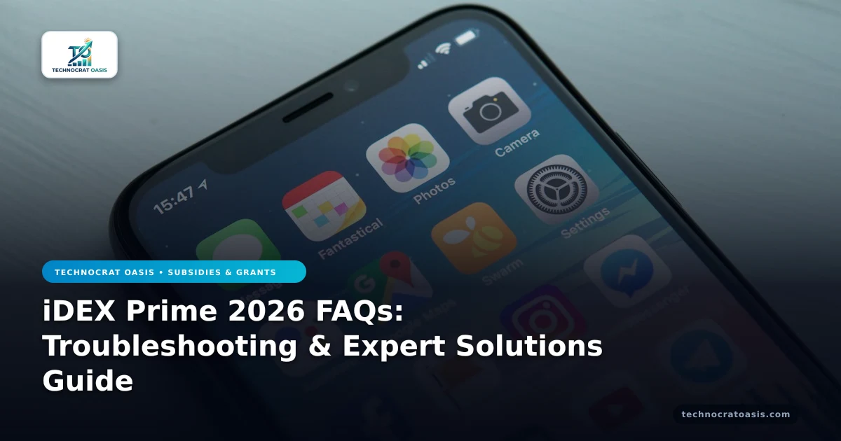iDEX Prime 2026 FAQs: Troubleshooting & Expert Solutions Guide