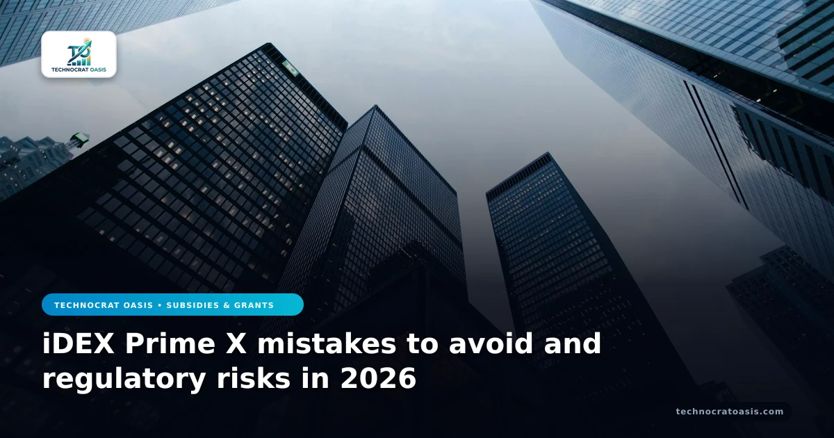 iDEX Prime X mistakes to avoid and regulatory risks in 2026
