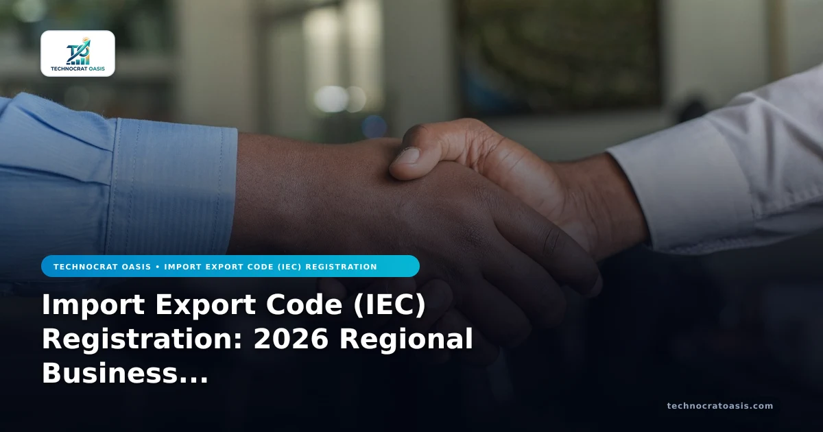 Import Export Code (IEC) Registration: 2026 Regional Business Guide