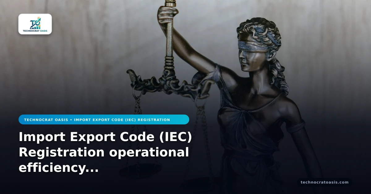 Import Export Code (IEC) Registration operational efficiency business value in 2026