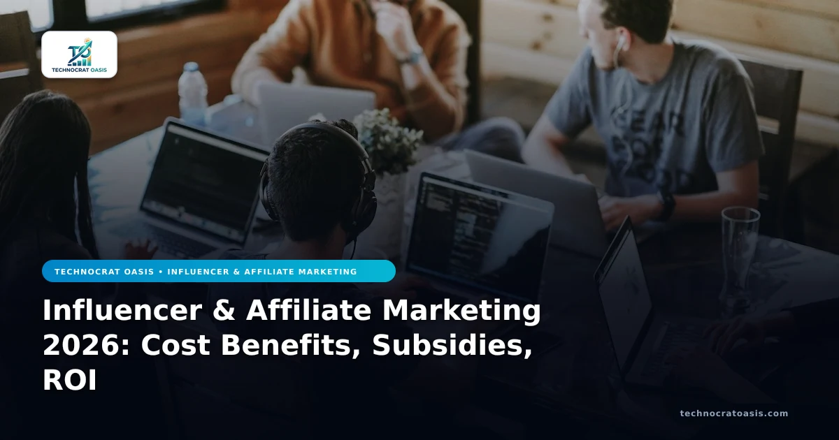 Influencer & Affiliate Marketing 2026: Cost Benefits, Subsidies, ROI