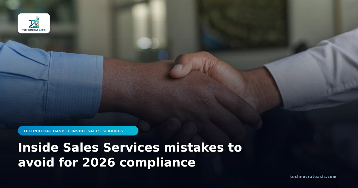 Inside Sales Services mistakes to avoid for 2026 compliance
