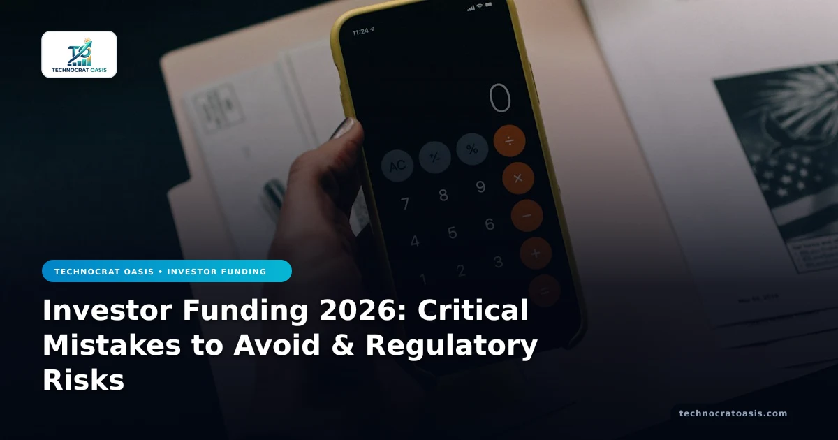 Investor Funding 2026: Critical Mistakes to Avoid & Regulatory Risks