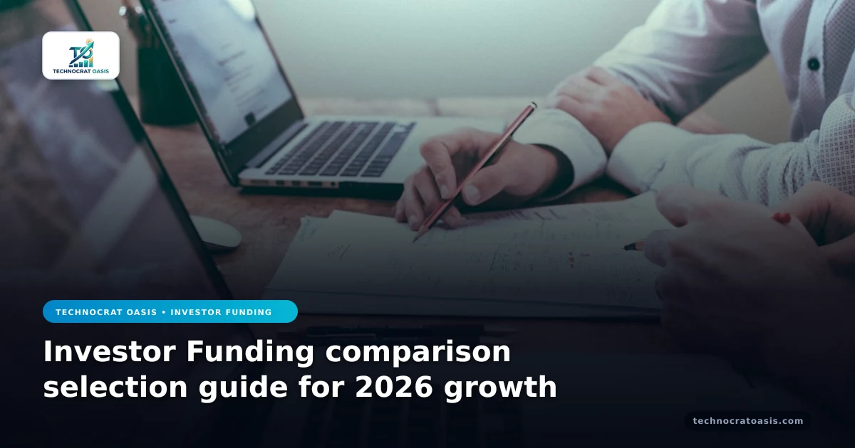 Investor Funding comparison selection guide for 2026 growth