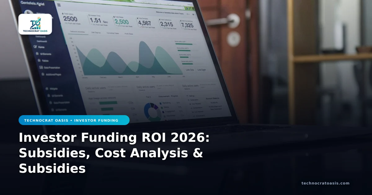 Investor Funding ROI 2026: Subsidies, Cost Analysis & Subsidies