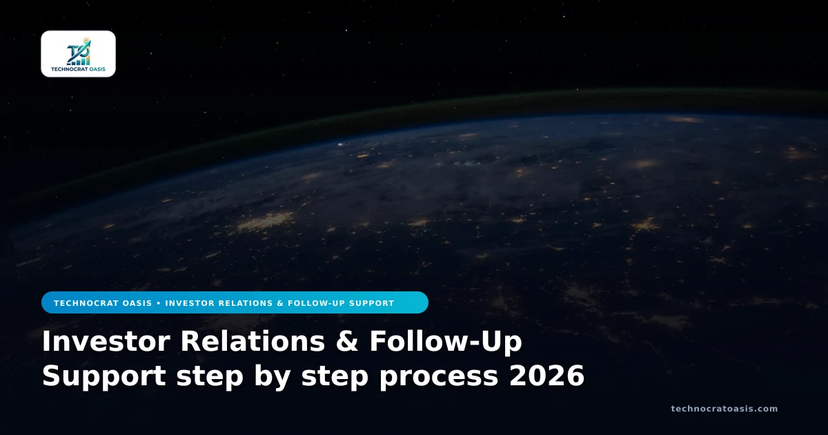 Investor Relations & Follow-Up Support step by step process 2026