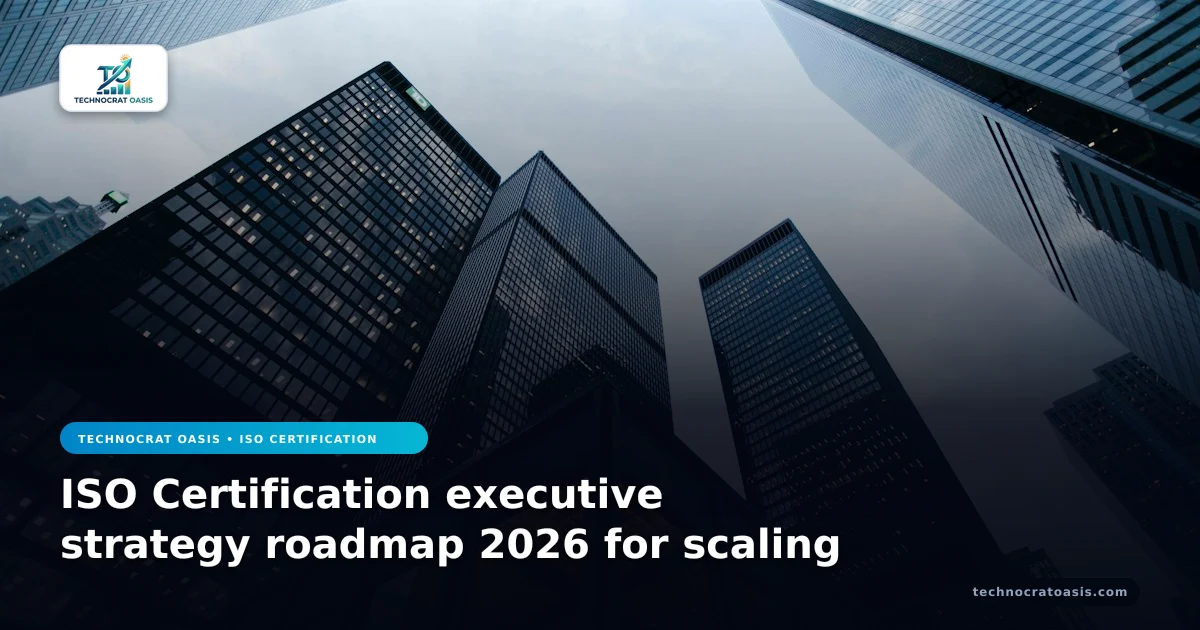 ISO Certification executive strategy roadmap 2026 for scaling