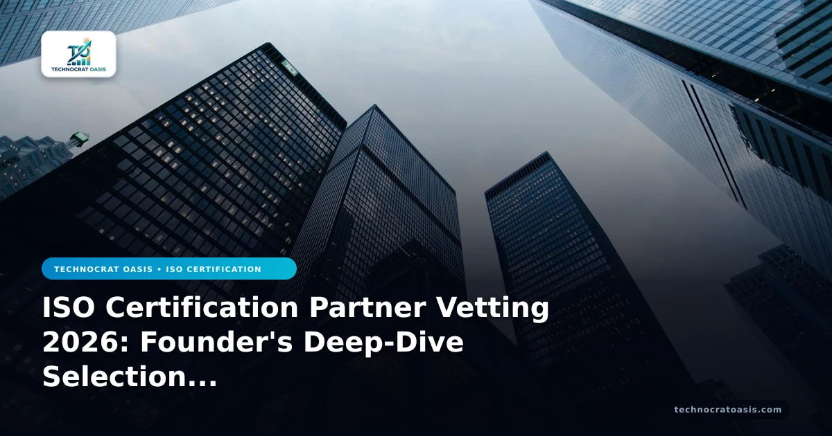 ISO Certification Partner Vetting 2026: Founder's Deep-Dive Selection Guide