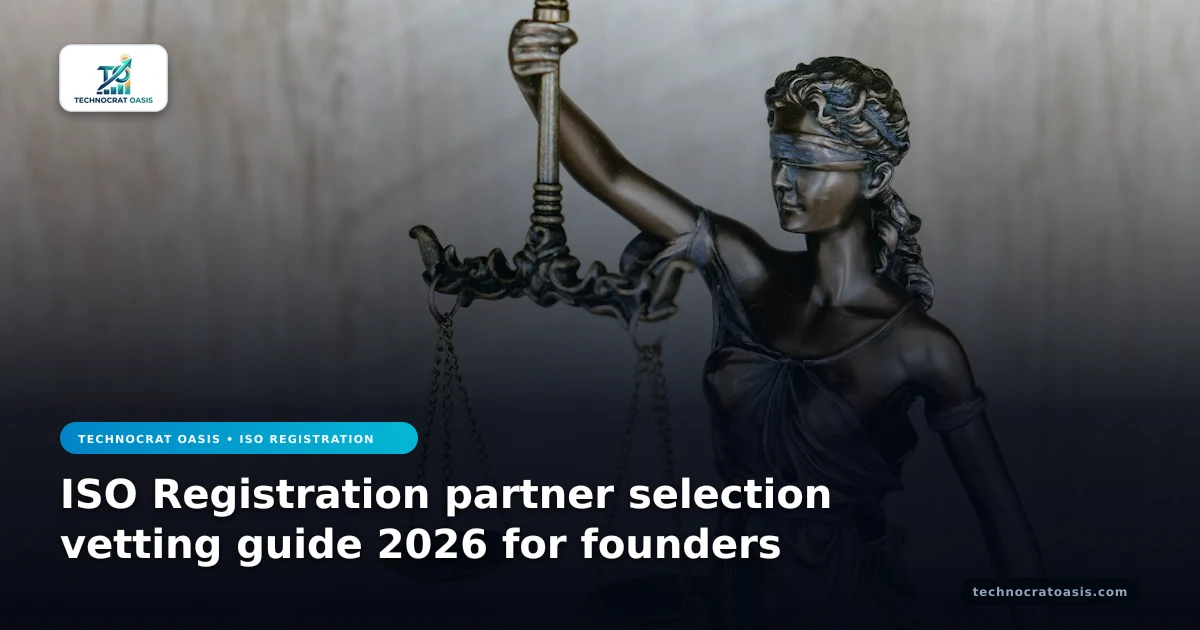 ISO Registration partner selection vetting guide 2026 for founders