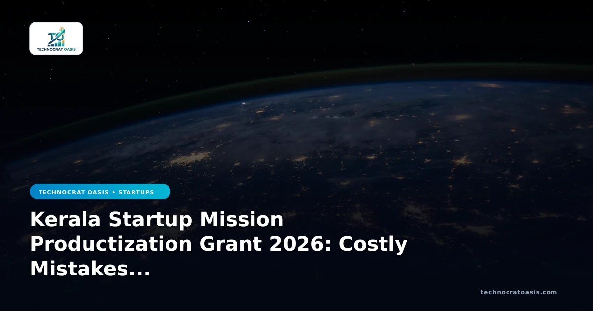 Kerala Startup Mission Productization Grant 2026: Costly Mistakes & Regulatory Risks to Avoid