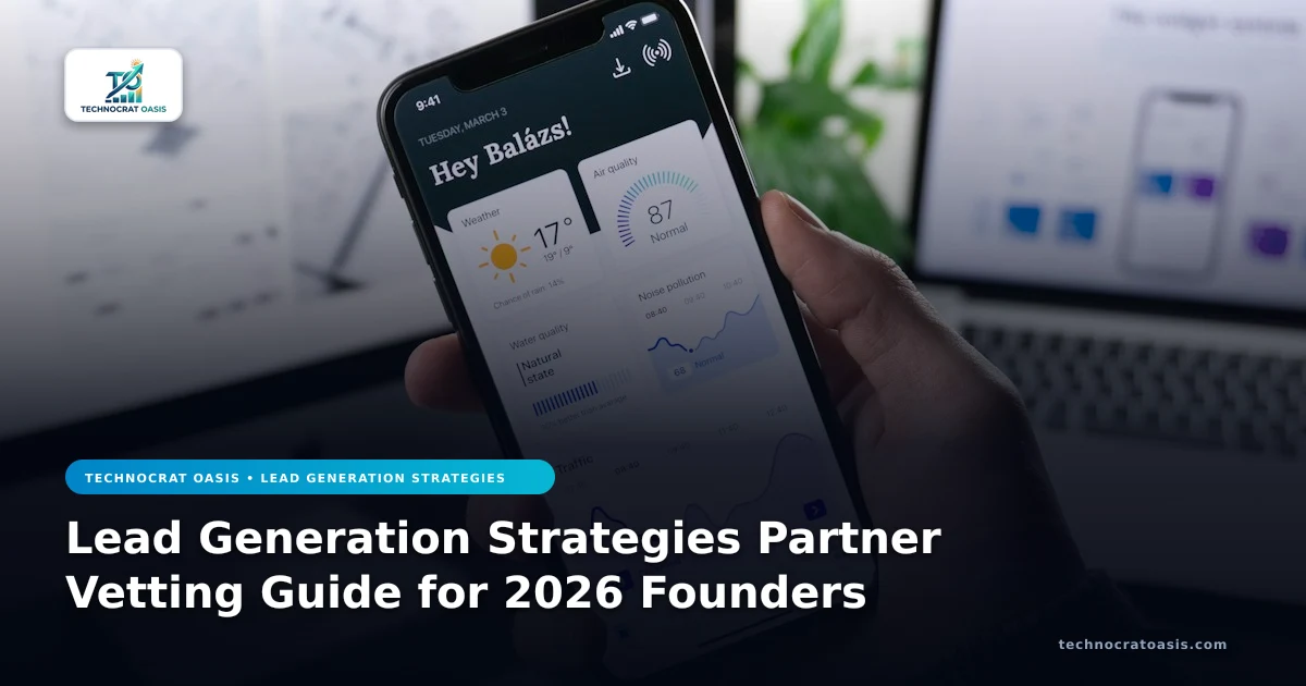 Lead Generation Strategies Partner Vetting Guide for 2026 Founders