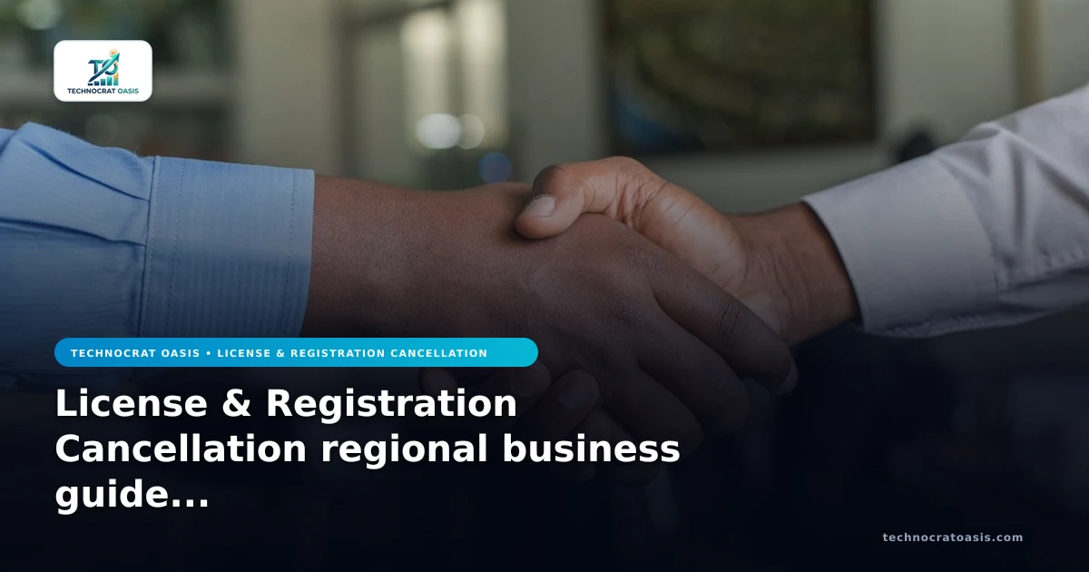 License & Registration Cancellation regional business guide 2026
