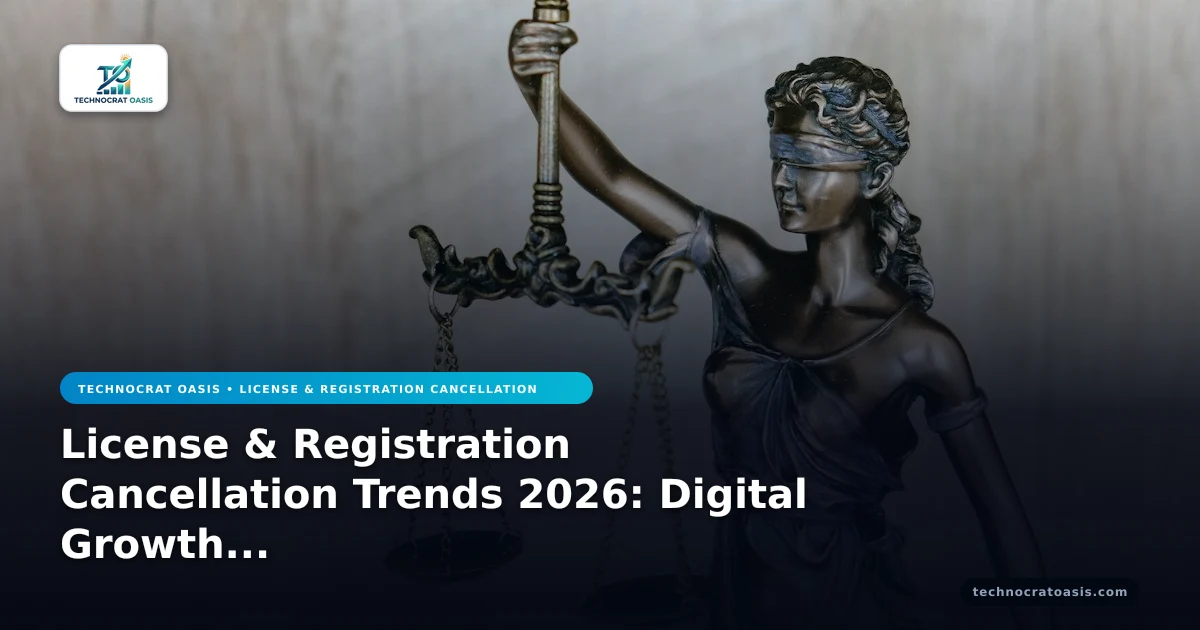 License & Registration Cancellation Trends 2026: Digital Growth Roadmap