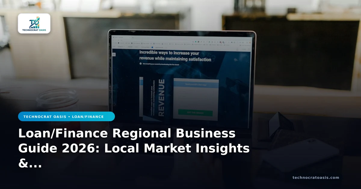 Loan/Finance Regional Business Guide 2026: Local Market Insights & Expansion Strategies