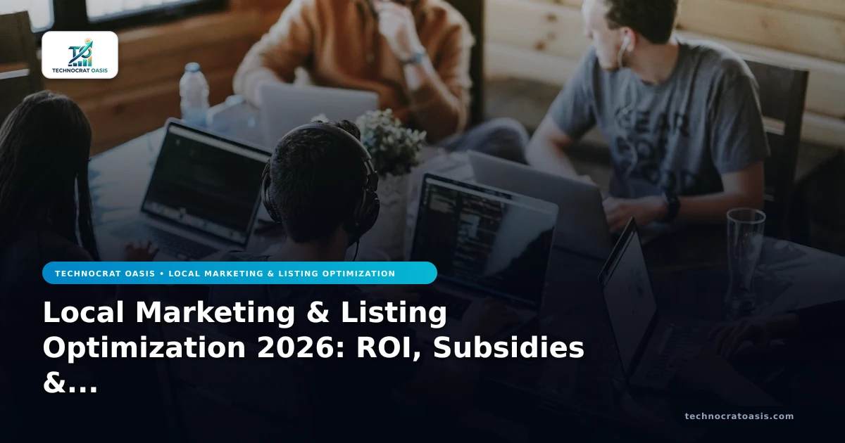 Local Marketing & Listing Optimization 2026: ROI, Subsidies & Cost-Saving Strategies
