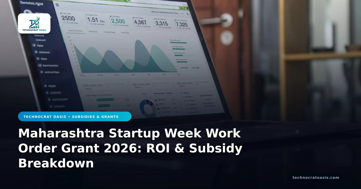 Maharashtra Startup Week Work Order Grant 2026: ROI & Subsidy Breakdown