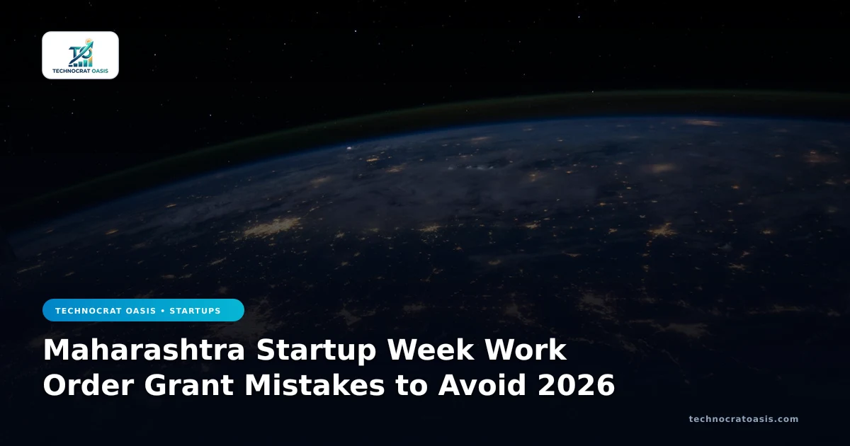 Maharashtra Startup Week Work Order Grant Mistakes to Avoid 2026