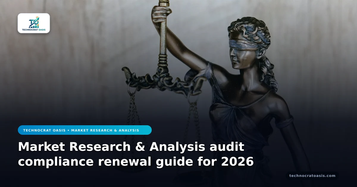 Market Research & Analysis audit compliance renewal guide for 2026
