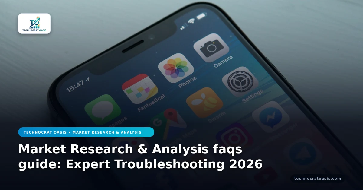 Market Research & Analysis faqs guide: Expert Troubleshooting 2026