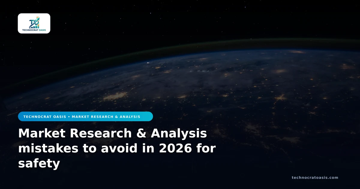 Market Research & Analysis mistakes to avoid in 2026 for safety