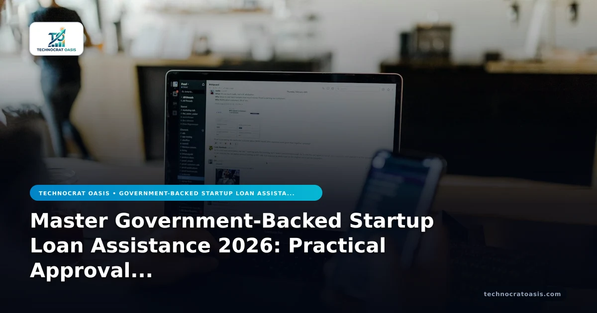 Master Government-Backed Startup Loan Assistance 2026: Practical Approval Roadmap