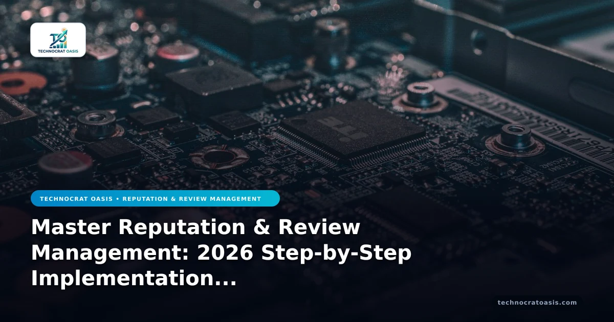 Master Reputation & Review Management: 2026 Step-by-Step Implementation Blueprint
